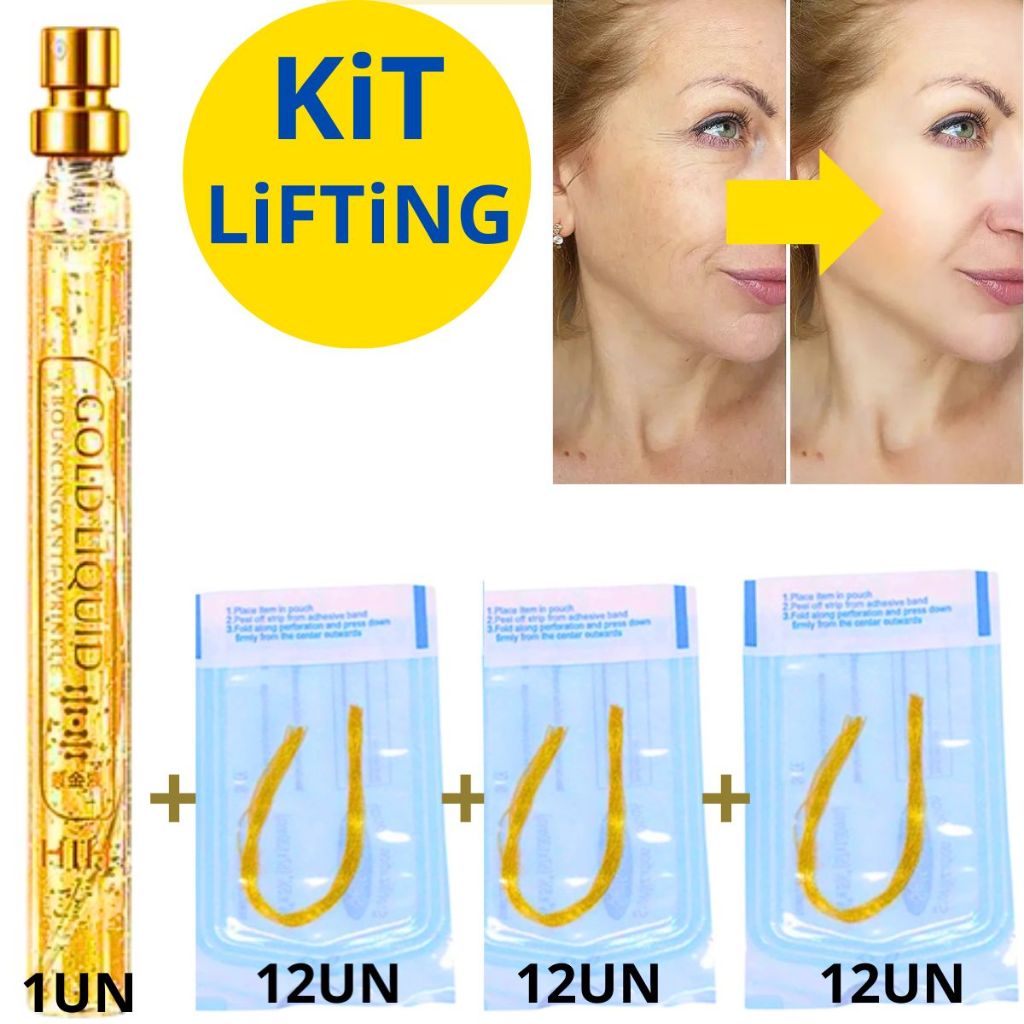 Ácido Hialurônico + Fios de Proteína Anti Rugas /Linhas de Expressão/Rejuvenescedor Facial em Oferta na Shopee