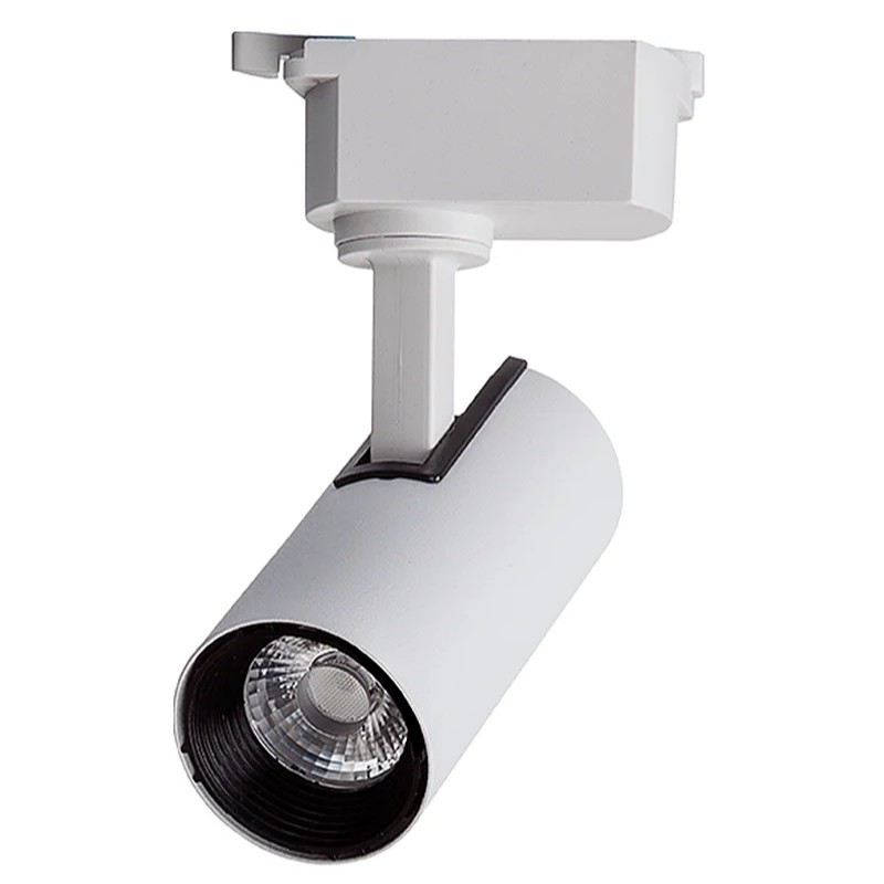 Spot LED Trilho Eletrificado 15W Luz Quente 3000K Bivolt | Spot 15W Trilho - Spot Branco para Trilho