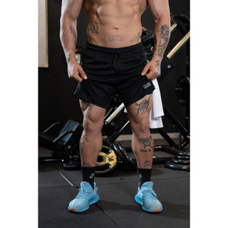 Shorts Masculino 2 em 1 Corrida Forrado Bermuda com Bolso lateral e Suporte para Toalha ou Camiseta