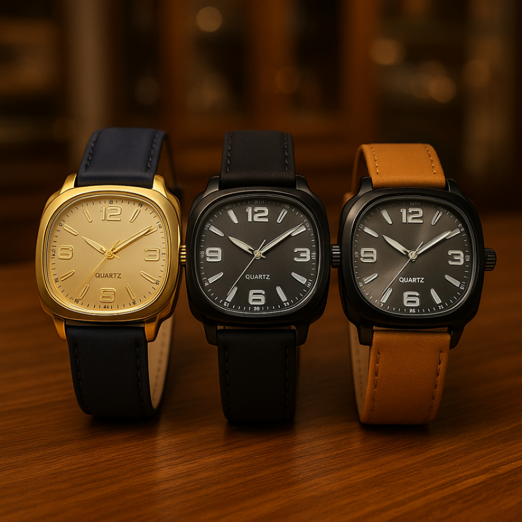 Relógio Masculino Casual Social Clássico – Analógico com Pulseira de Couro Elegante e Aveludada em Oferta na Shopee