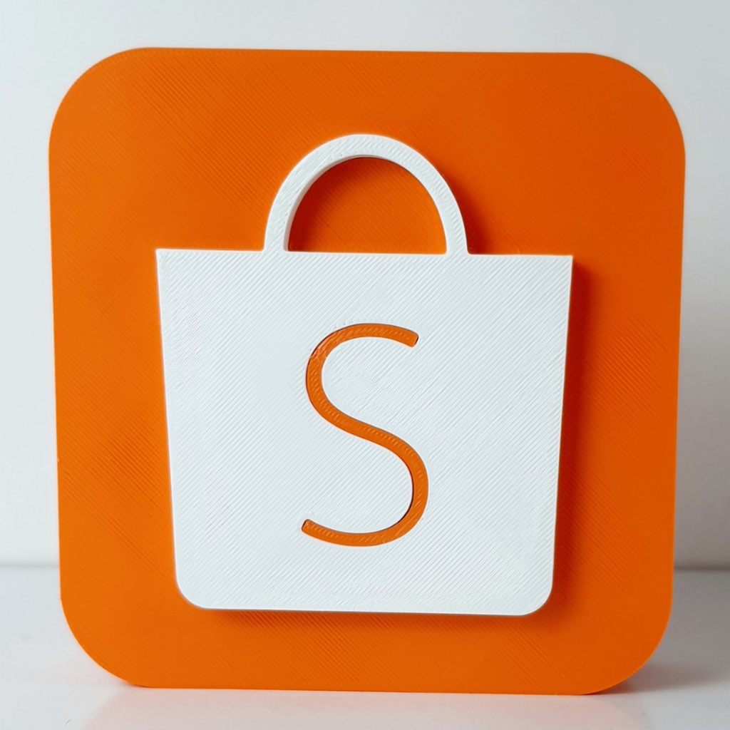 Placa Decorativa Shopee em 3D  Presente / Decoração / Enfeite em Oferta na Shopee