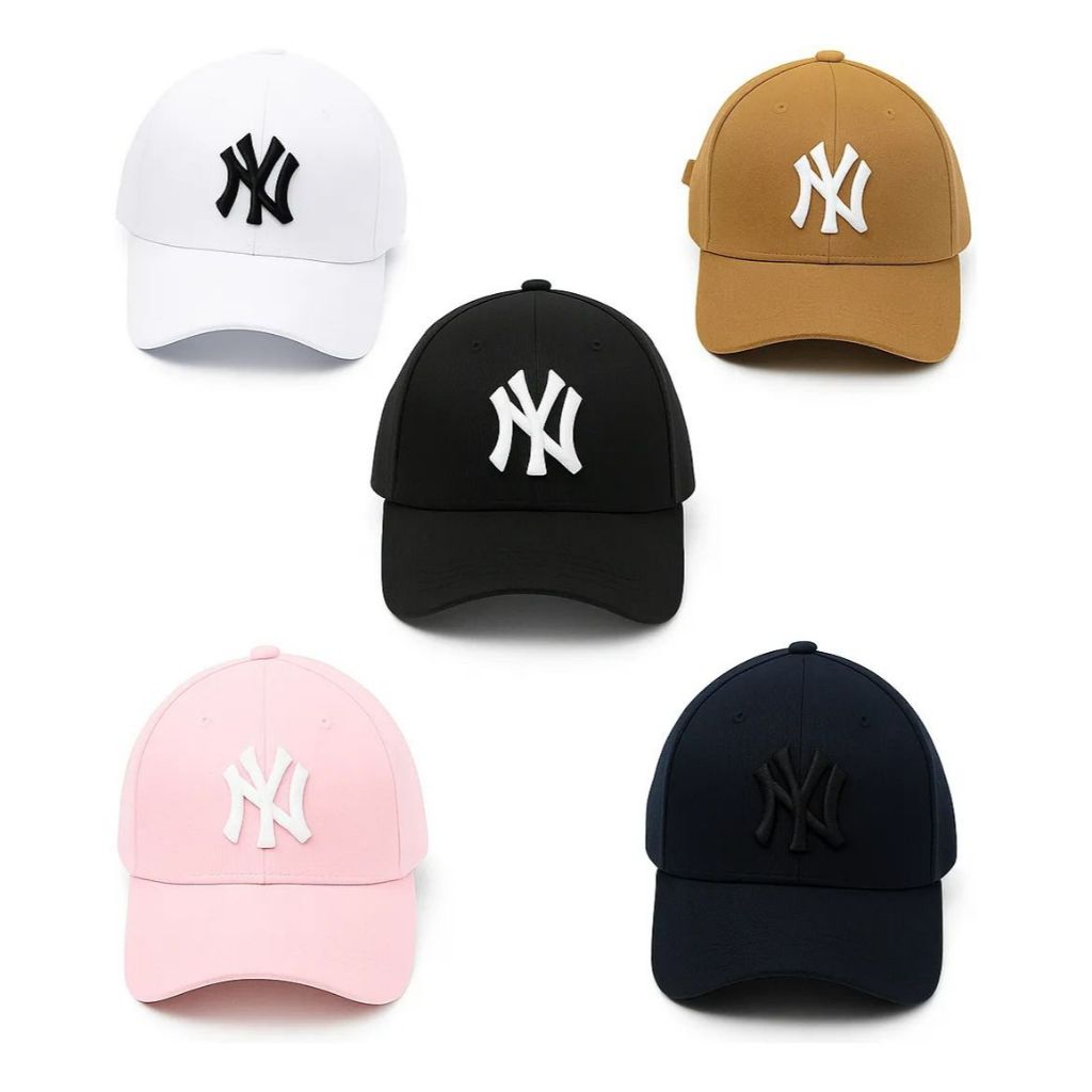 Boné Ny Bordado Aba Curva Blogueira Unissex Masculino Feminino Premium