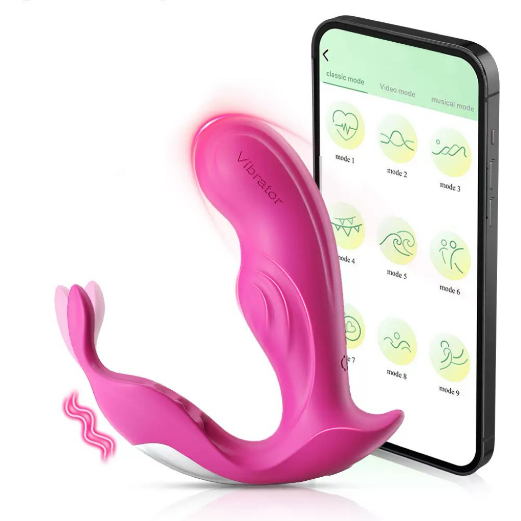 Vibrador Calcinha de Bluetooth Controle no Celular 9 modos de vibração Sex Shop CS-19