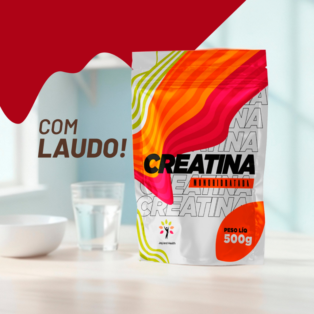 Kit 2x Creatina 500g Total 1kg De Creatina Matéria Prima Importada 100% Pura Monohidratada Com Laudo