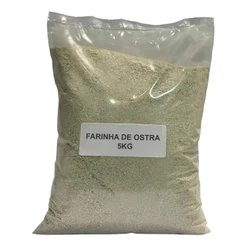Farinha De Ostra - Grossa - 5kg Para Pássaros E Aves Ração Calcio