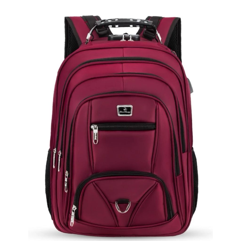 【Oferta Relâmpago da Loja】Mochila Masculina-Feminina Impermeável Faculdade Resistente Grande em Oferta na Shopee