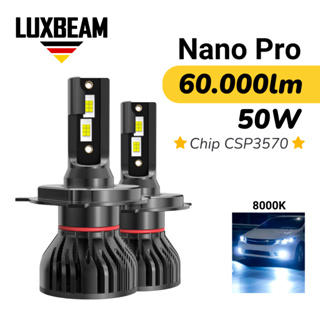 Par Super Led Nano Pro CSP 3570 50w 60.000lm 8000k H1 H4 H7 H11 H8 HB4 Lâmpada Luxbeam Efeito Xenon em Oferta na Shopee