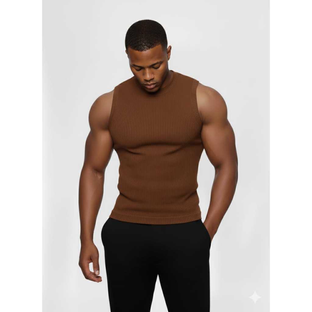 Regata Canelada Masculina Academia Americana Casual Slim Fit Do P ao G1