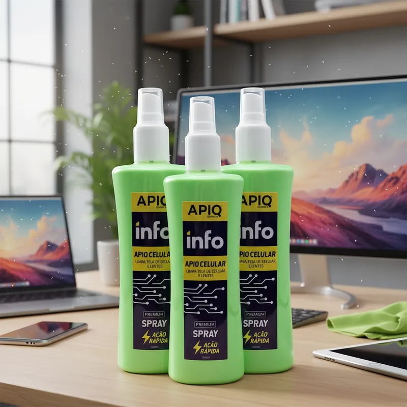 Spray Limpador De tela de Celular Smartphone  3 peças