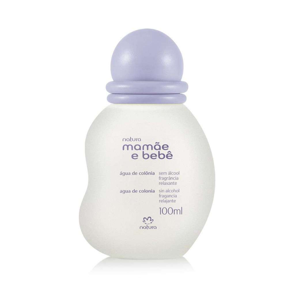 Colônia Natura Mamãe e Bebê Relaxante 100ml Original Água de Colônia Sem Álcool | Fragrância Suave e Calmante para Bebê