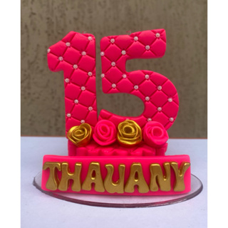 vela 15 anos em biscuit em Oferta na Shopee