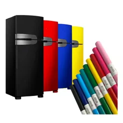 Adesivo Vinílico Autocolante Envelopar Móveis Geladeira Fogão Eletrodomésticos Envelopamento 1mx50cm