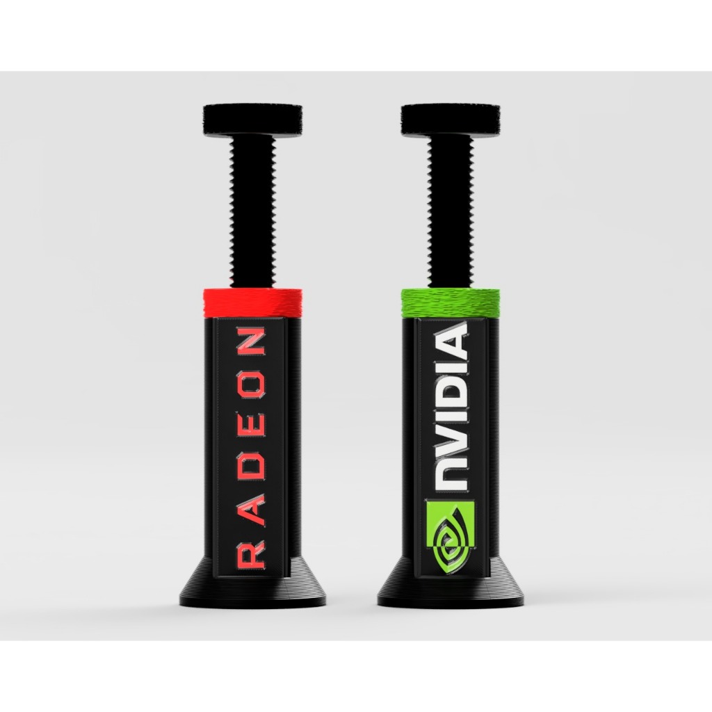 Suporte Ajustável para Placa de Vídeo GPU - NVIDIA e Radeon | Universal com Regulagem de Altura