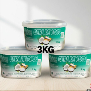 Kit 3kg Cera de Coco Solven 100% vegetal para velas aromáticas e decorativas em Oferta na Shopee