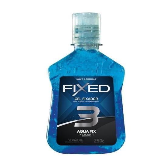 Gel Fixador Fixed Aqua Fix 3 Azul Com 250g em Oferta na Shopee