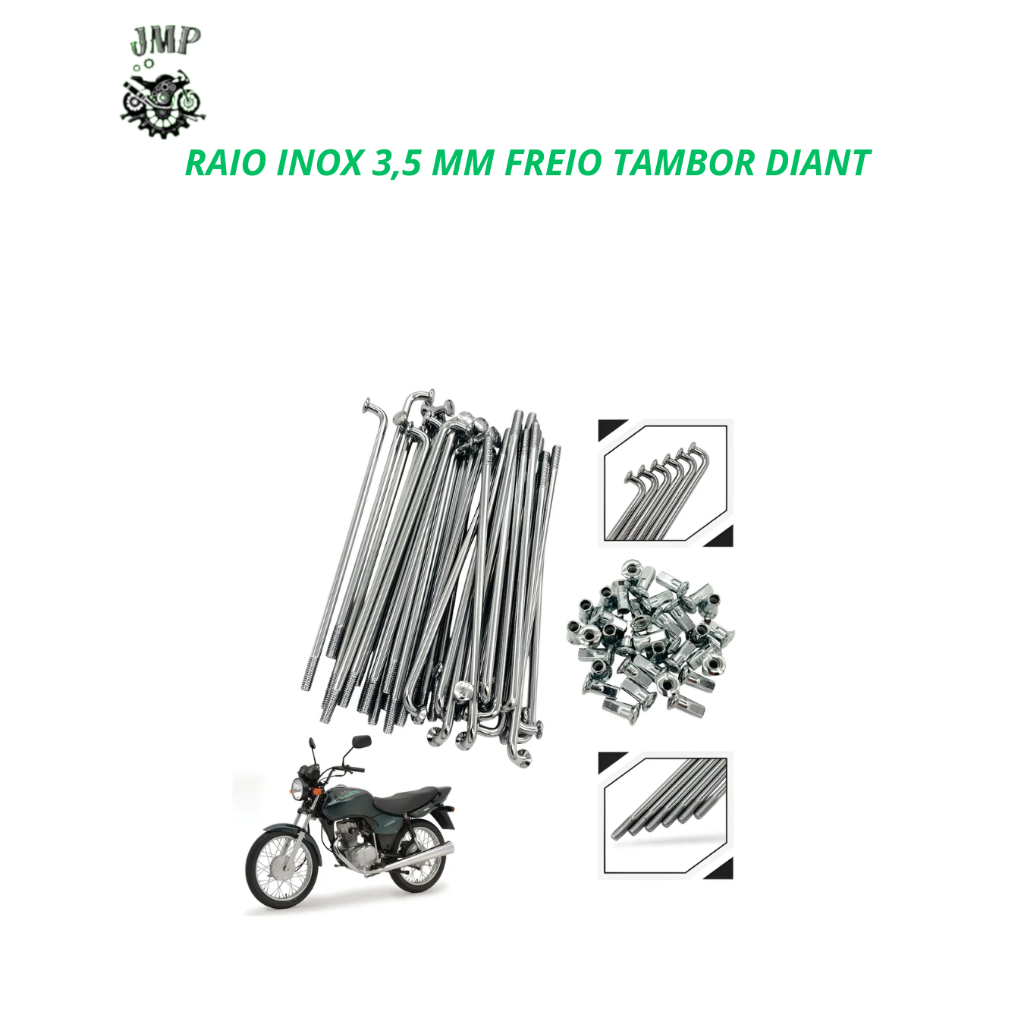 Raio Inox 3,5 mm Diant Freio Tambor CG Titan 125 Fan 125/150/160 Start