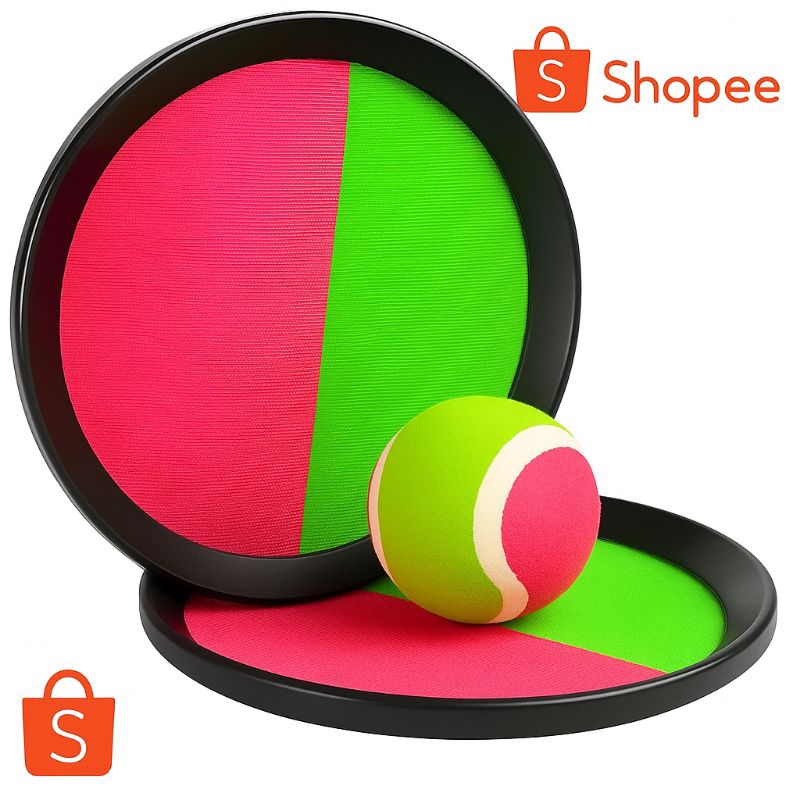 Brinquedo Bateu Colou - Jogo Raquete Bate e Gruda - Jogo Retro Brinquedo Bateu Colou - Jogo Raquete Bate e Gruda - Jogo Retro