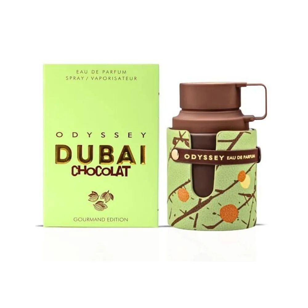 Perfume Odysseii Dubai Chocolat 100ml Unissex Importado Original Chocolate com Caramelo — R$ 160,00 em Shopee, 60% OFF