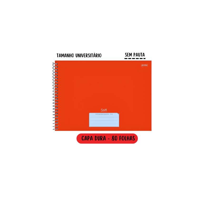 caderno de desenho e cartografia 80 paginas - capa dura universitario