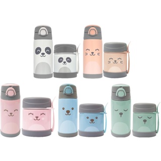 Garrafa Térmica Gumy Buba Infantil Com Canudo Aço Inox Copo Termico Gumy azul Rosa Inox em Oferta na Shopee