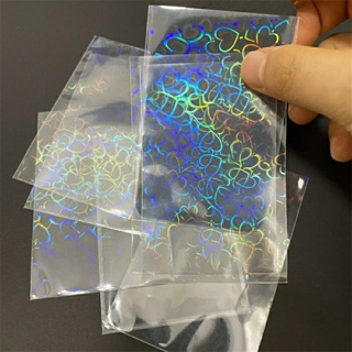 50 Unidades 65x90mm Sleeve Holográfico Coração Pokémon Magic Shield Games TCG Photocard Protetor de Cartas em Oferta na Shopee