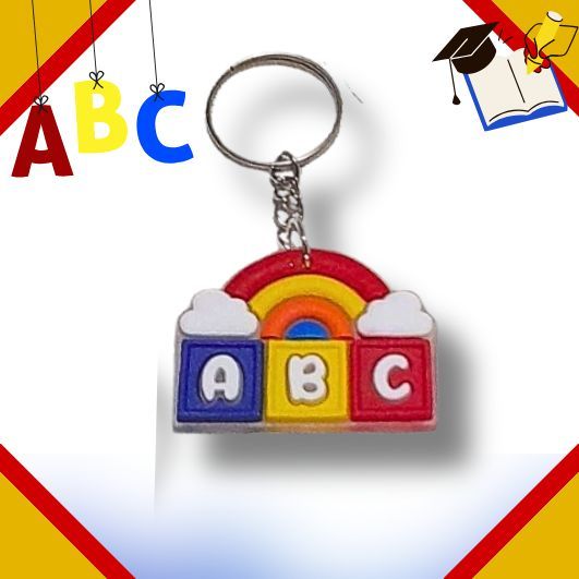 10/30unid. Chaveiros Escolares Cubo abc - Mimos e lembrancinhas escolares.