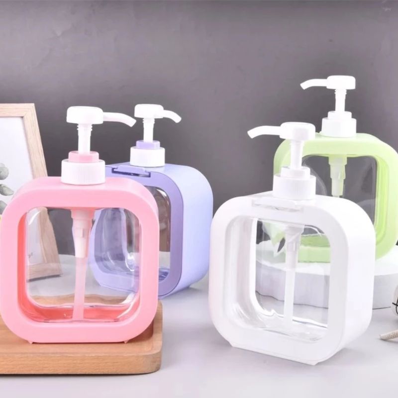Porta Sabonete e Detergente Líquido Minimalista Com bombeador - 300ml Banheiro