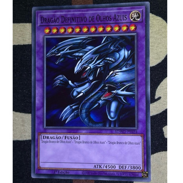 Dragão Definitivo de Olhos Azuis ORIGINAL Yugioh Dragão Supremo