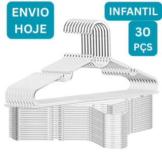 Infantil Cabide Acrílico Kit Cabides Transparente Reforçado Organizar Roupas Acrílico Ara…