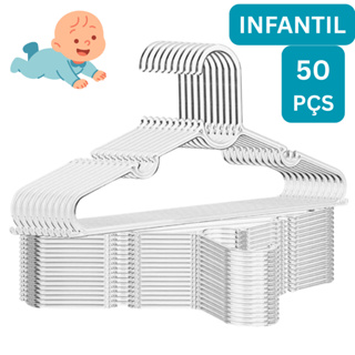 Cabide Infantil Acrílico Cabides Transparente Reforçado Organizar Roupas Acrílico em Oferta na Shopee