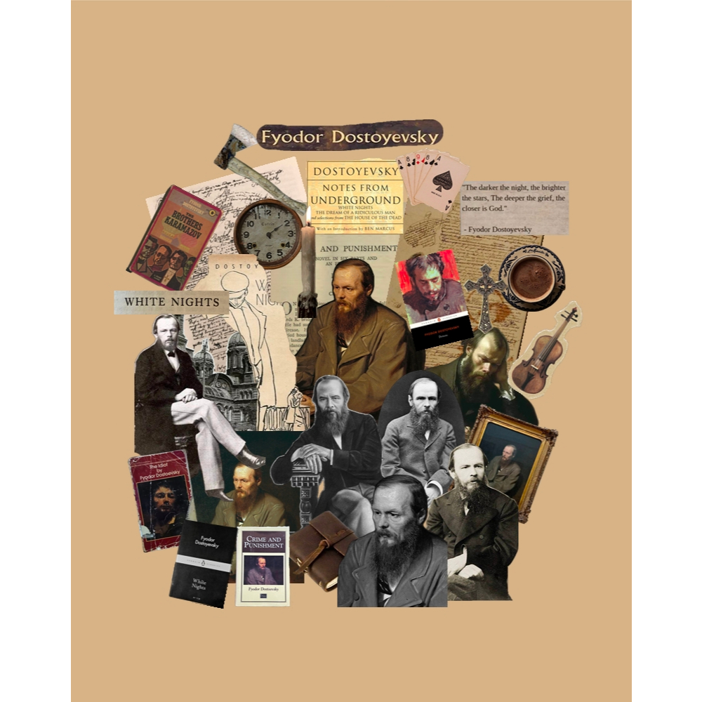 Adesivos Stickers Fiódor Dostoiévski Livro Literatura Clássica Russo Kindle Garrafa Scrapbook em Oferta na Shopee