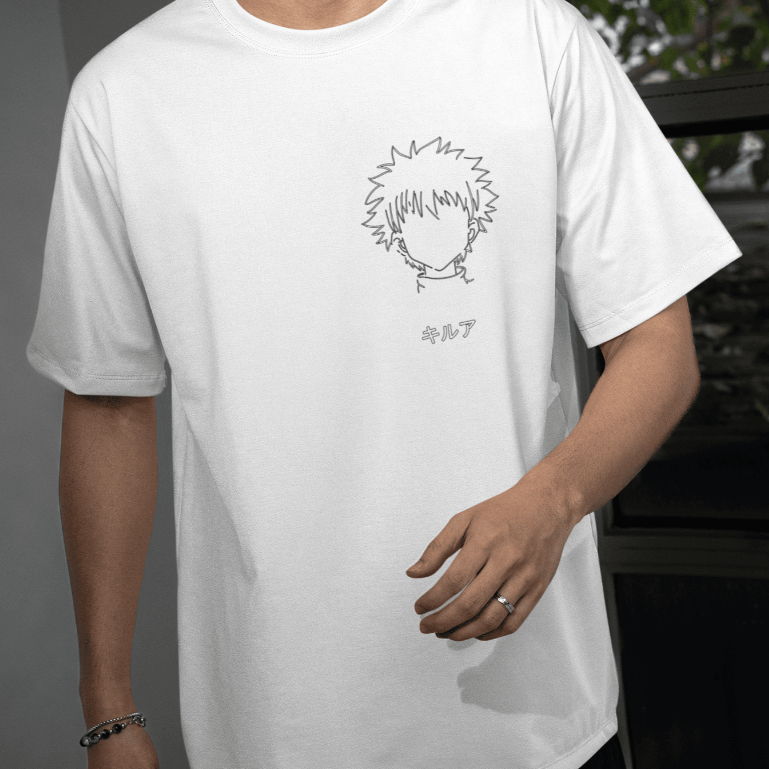 Camisa Camiseta Unissex Anime Hunter VS Hunter Personagem Estampado Killua Hunter X Hunter  100% Algodão Premium