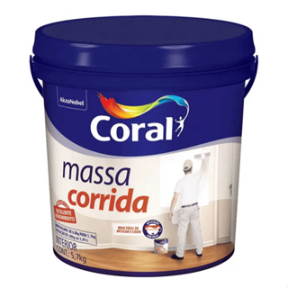 Massa Corrida PVA Coral Galão 5,7Kg Sem Cheiro Fácil Aplicação em Oferta na Shopee
