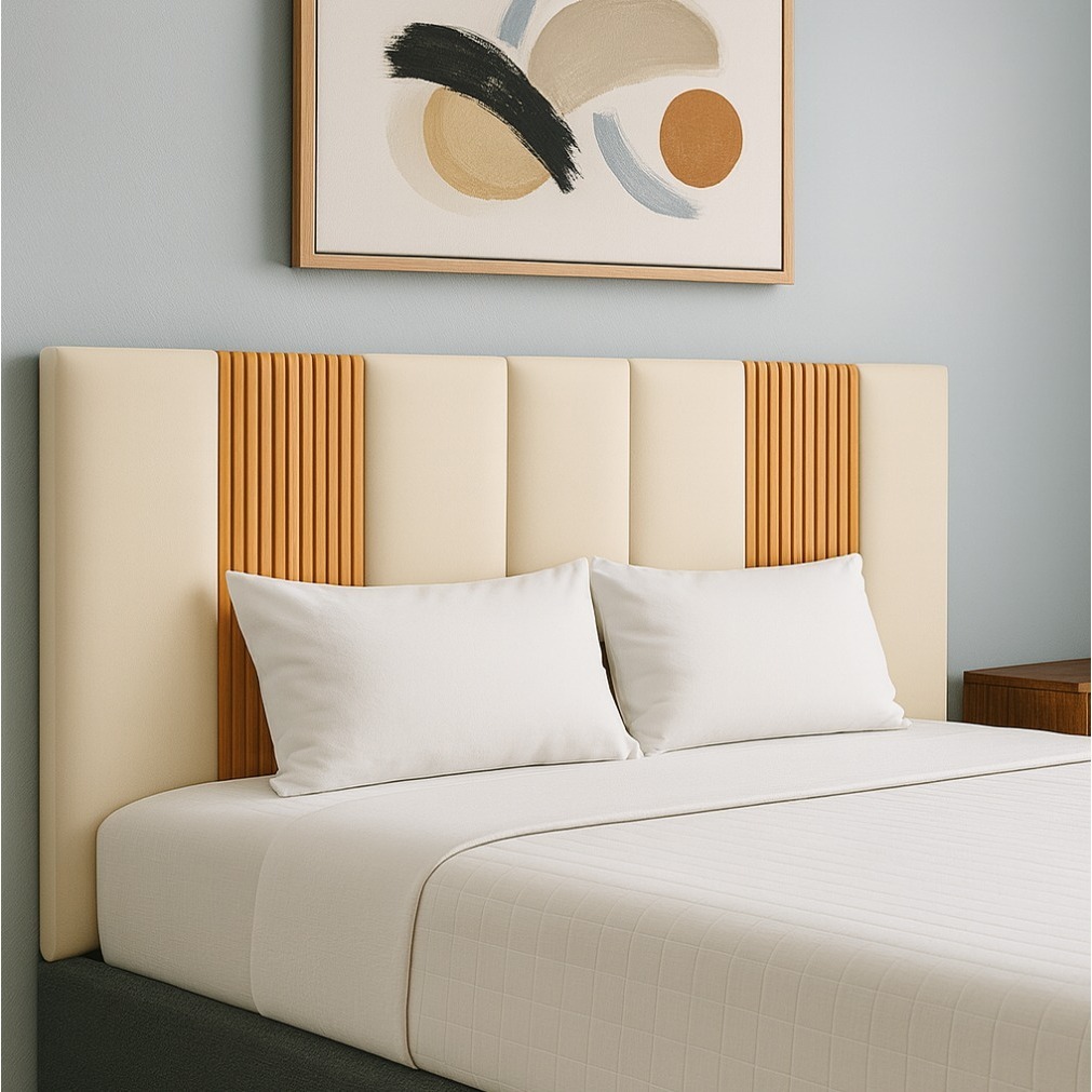 Kit Cabeceira Cama Estofada modular 45x20 + Ripado Cama box Completo. em Oferta na Shopee