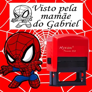 Visto pela Mamãe - Carimbo Personalizado em Oferta na Shopee