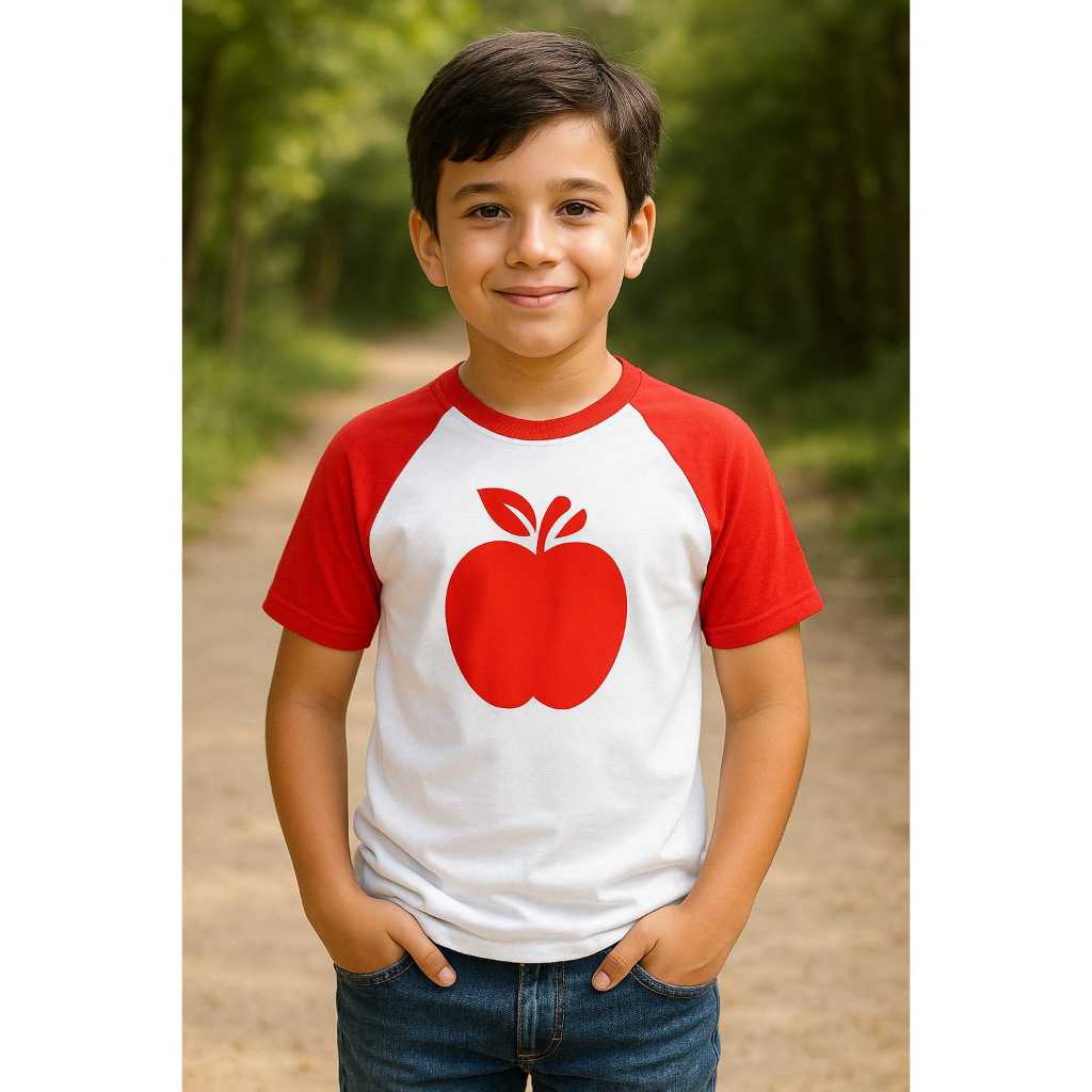 Camiseta Mundo Torajo Infantil Morajo Maçã Vermelha YouTuber Festa Aniversario Presente Passeio Elemento Linn Zulmi Wiki