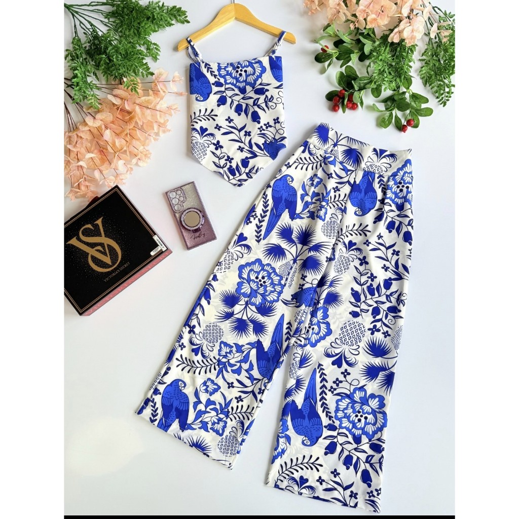 CONJUNTO JUVENIL FEMININO VERÃO CROPPED+CALÇA CREPINHO LEVE FRESCO 12-14-16 em Oferta na Shopee