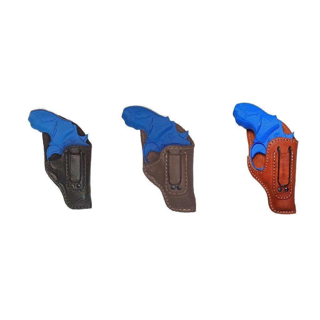 Coldre Couro uso Velado Revolver 38 357 2 Polegadas 5 Tiros