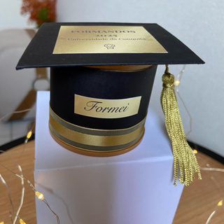 Lembrancinha de Formatura Personalizada – Mini Tubolata Chapéu de Formando | Presente para Turmas, Escolas e Universid em Oferta na Shopee