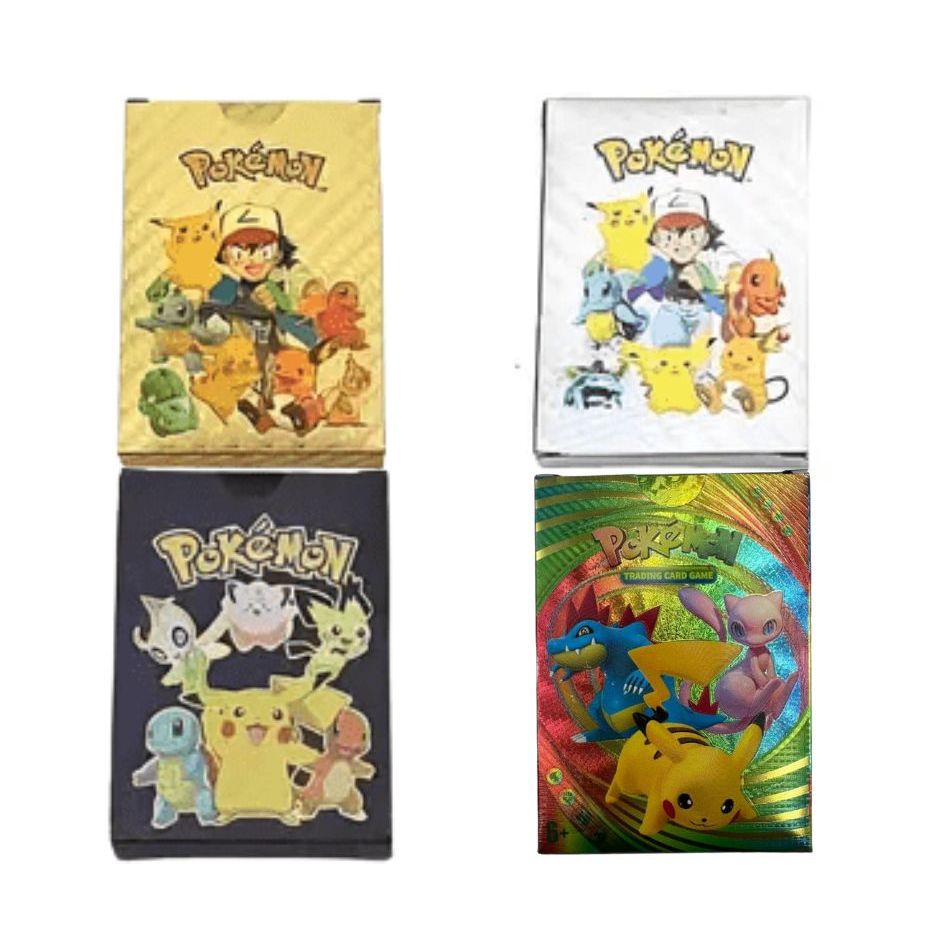 Kit com 2 Blister Pokémon TCG GX/VMAX Raras. 50 Cartinhas Sortidas em cada blister