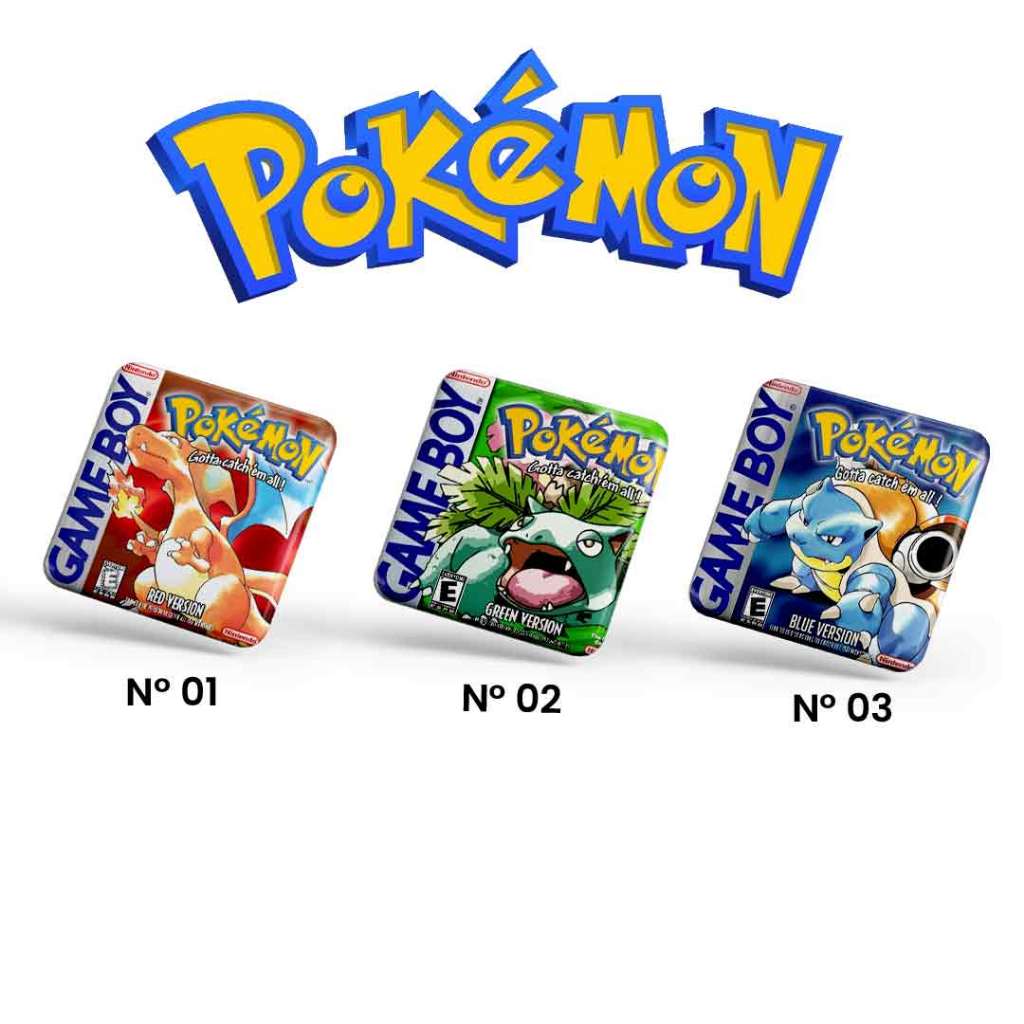 Bottons/Botons/Buttons/Broches/Pin Jogos Pokémon Game Boy Capas 5,0 cm