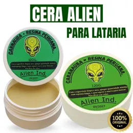 Cera Automotiva Carnaúba Alien Ind - Espelhamento Cerâmico Polimento Tira Riscos Repele Água 120g