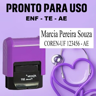 Enfermagem Carimbos - Personalizados em Oferta na Shopee