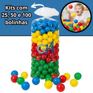 Bolinhas para Piscina Até 100 Unidades Coloridas 76mm Qualidade Premium Não Amassa A Pronta Entrega! em Oferta na Shopee