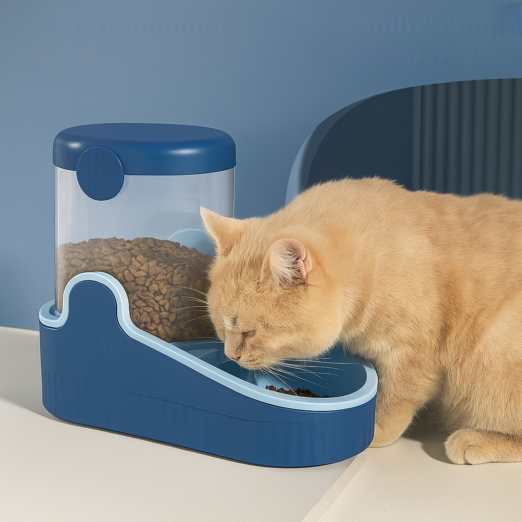 Comedouro Automático 3,4L para Gatos e Cães – Dispenser de Ração com Vedação e Base Antiderrapante em Oferta na Shopee