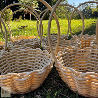 Kit 15 Mini Cestas Fraldeiras em Sintético Para Presentes/Festas/Decoração - Cores Variadas em Oferta na Shopee