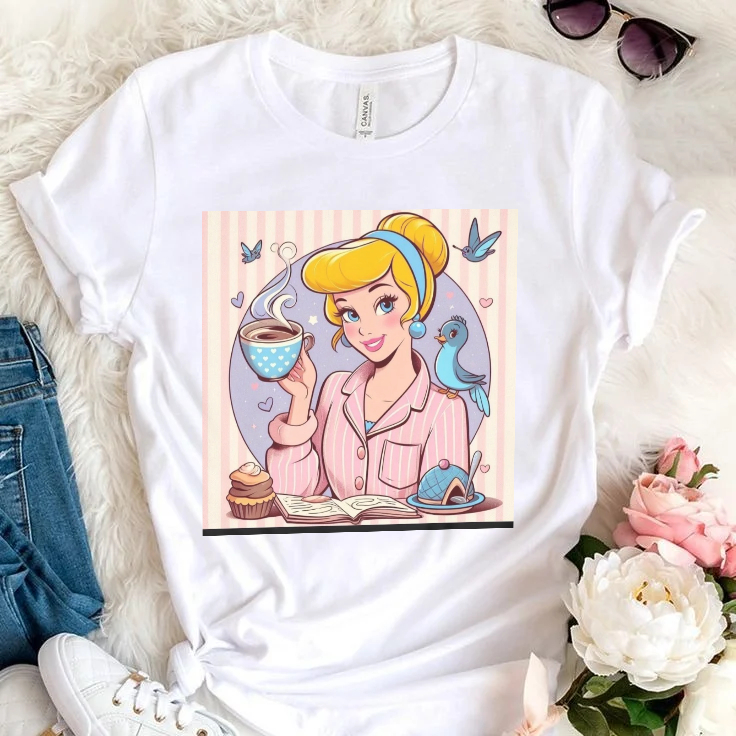 Tshirt personagens em alta camiseta estilosa para presente blusa estampada confortavel babylook casual basica algodão