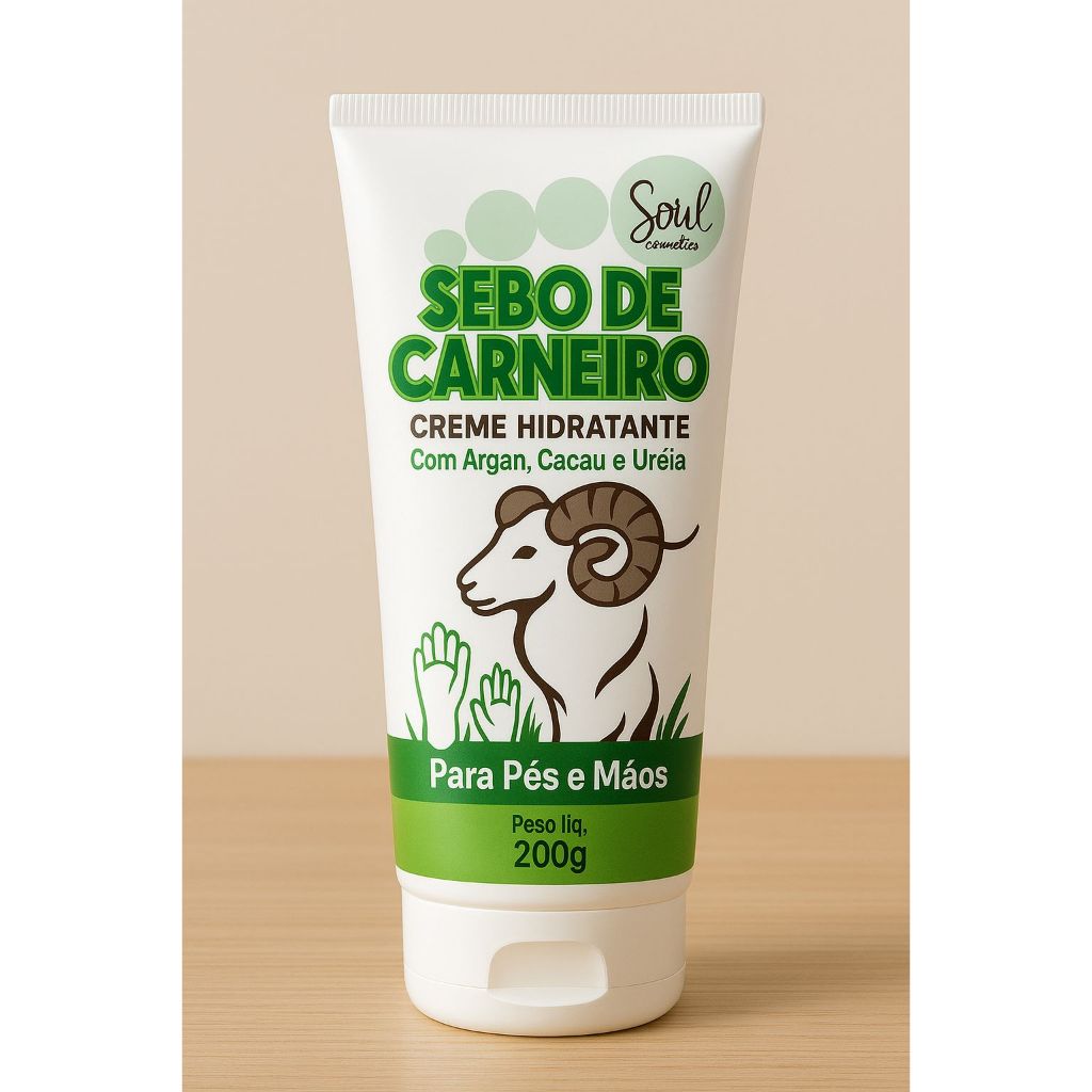 Creme Hidratante Sebo de Carneiro – Soul Cosméticos (200g)