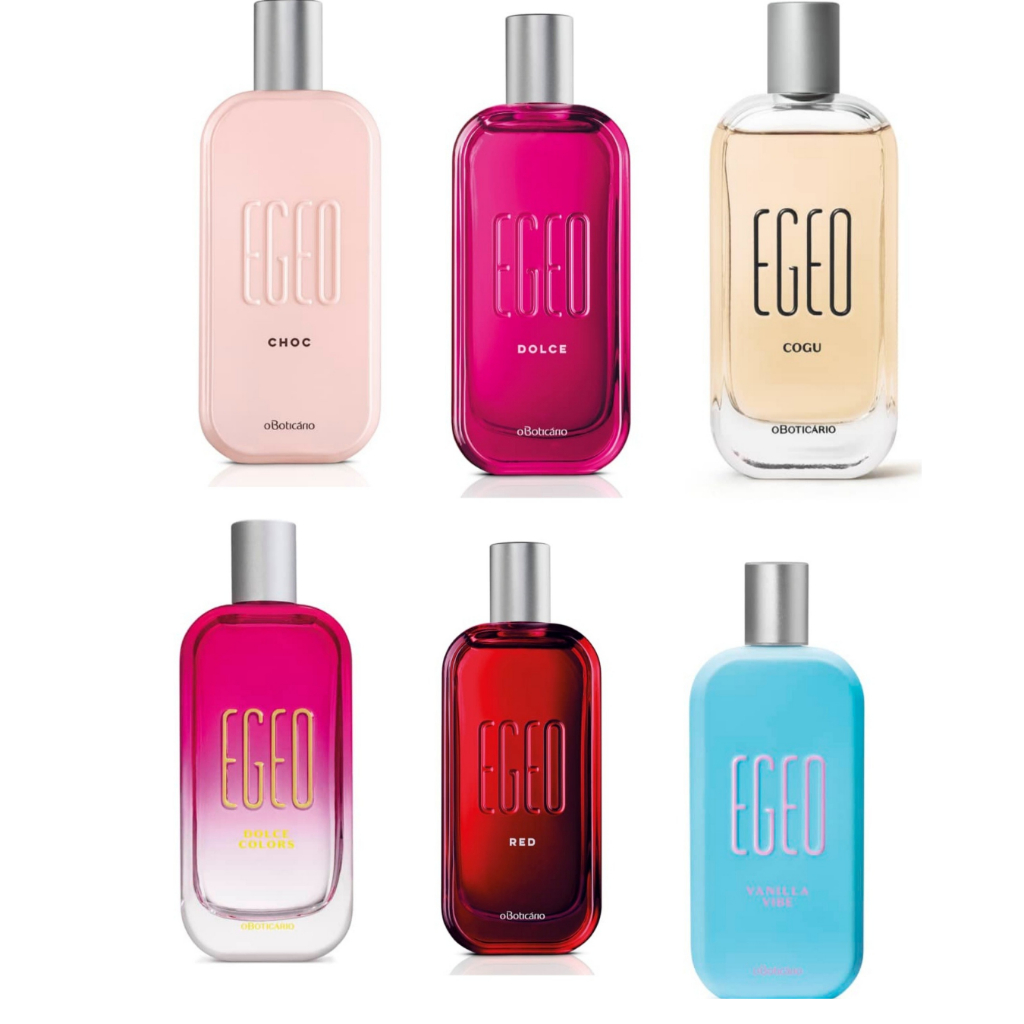 Egeo Desodorante Colônia Feminino 90ml - O Boticário - Choc, Red, Dolce, Dolce Colors, Vanilla Vibe, Cogu