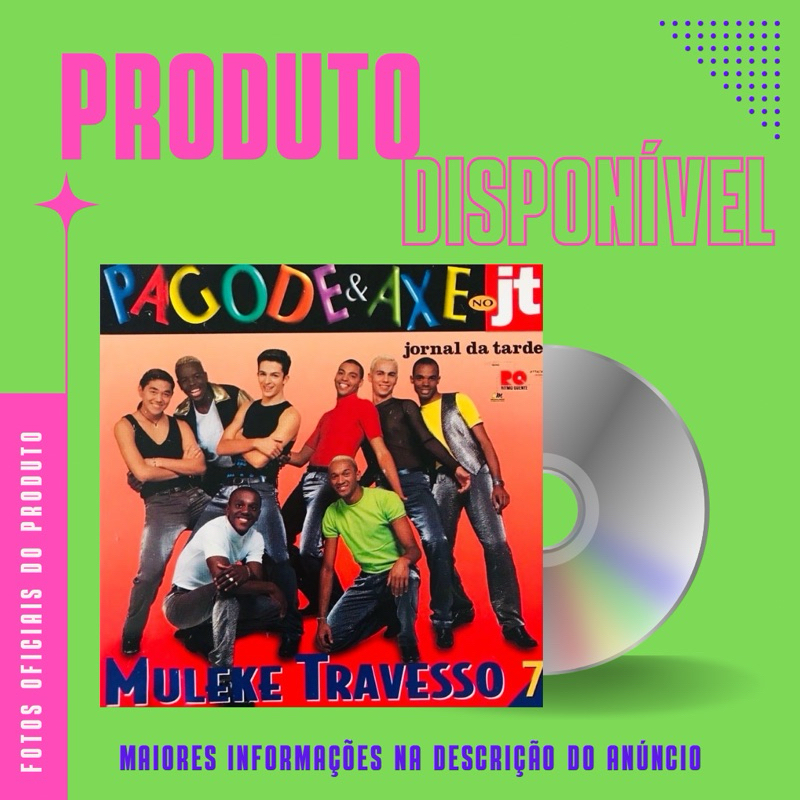 CD MULEKE TRAVESSO - PAGODE E AXÉ NO JT VOLUME 7